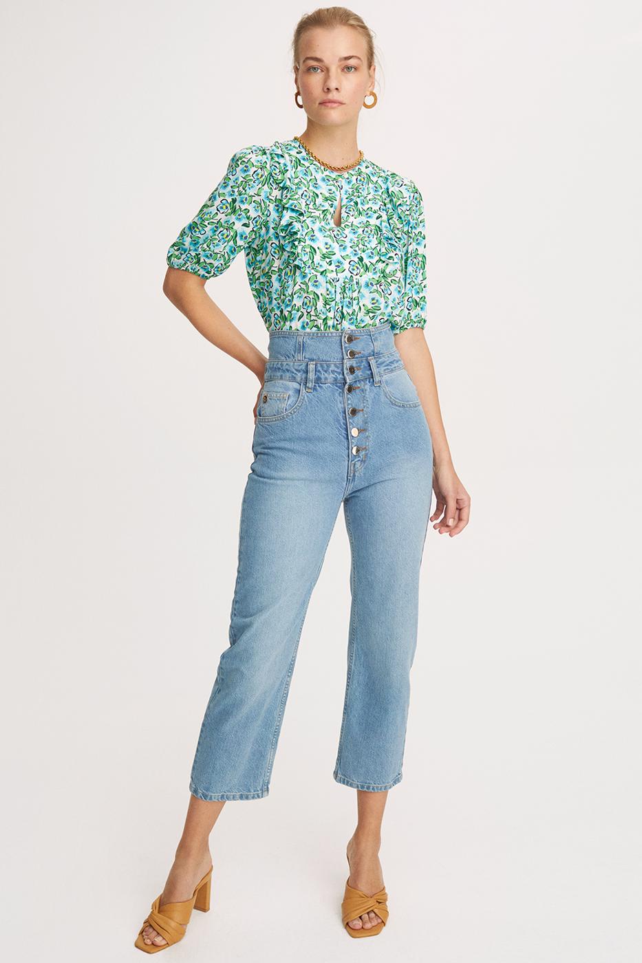 Bayan MAVİ MARKS DENIM PANTOLON 0011