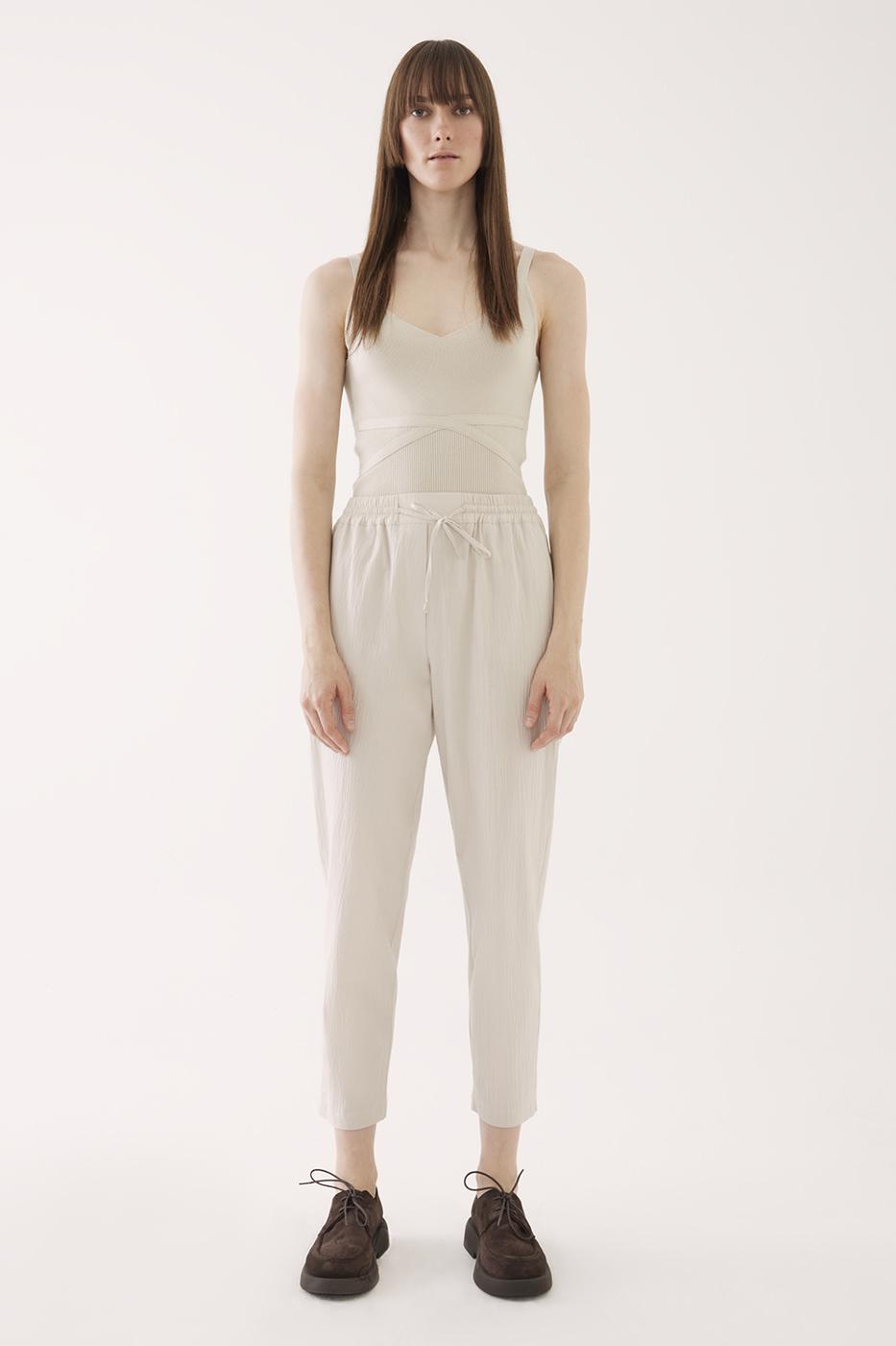 Bayan Taş Mabel Regular Fit Taş Renk Kadın Eşofman Pantolon