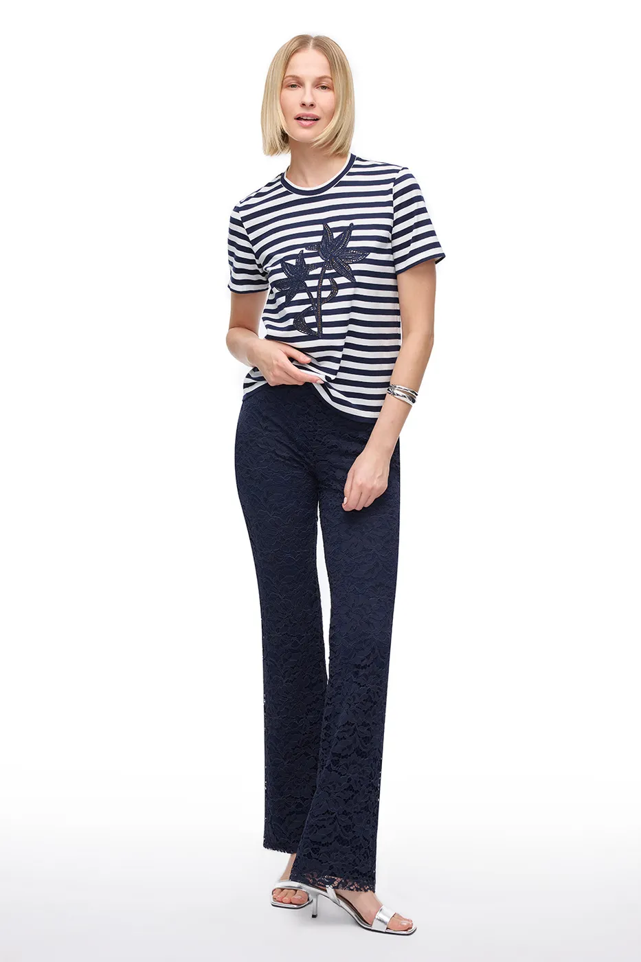 Lacivert Krasta Slim Fit Yüksek Bel Pantolon