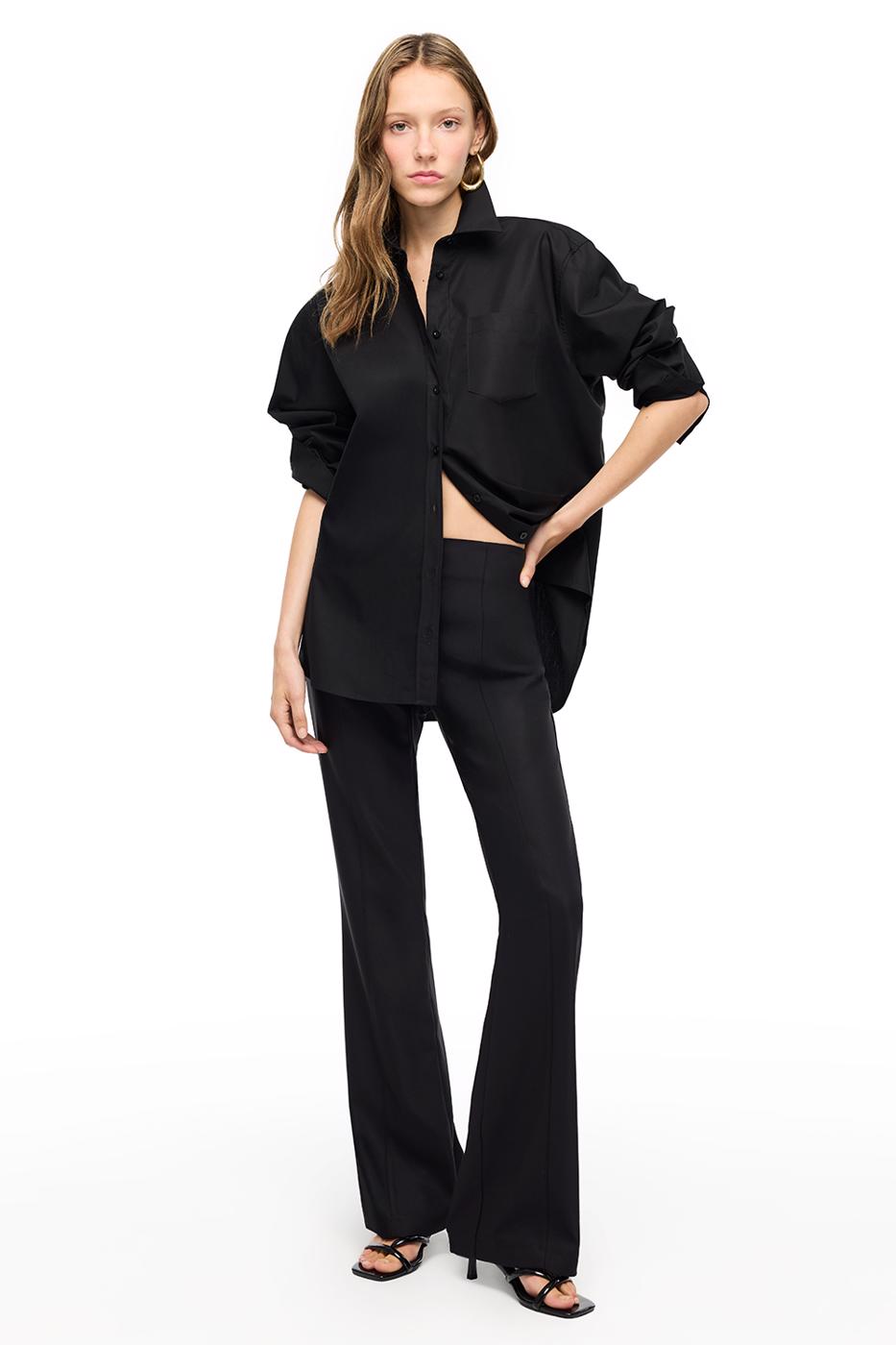 Bayan SİYAH Siyah Dellas Slim Fit Yüksek Bel Pantolon