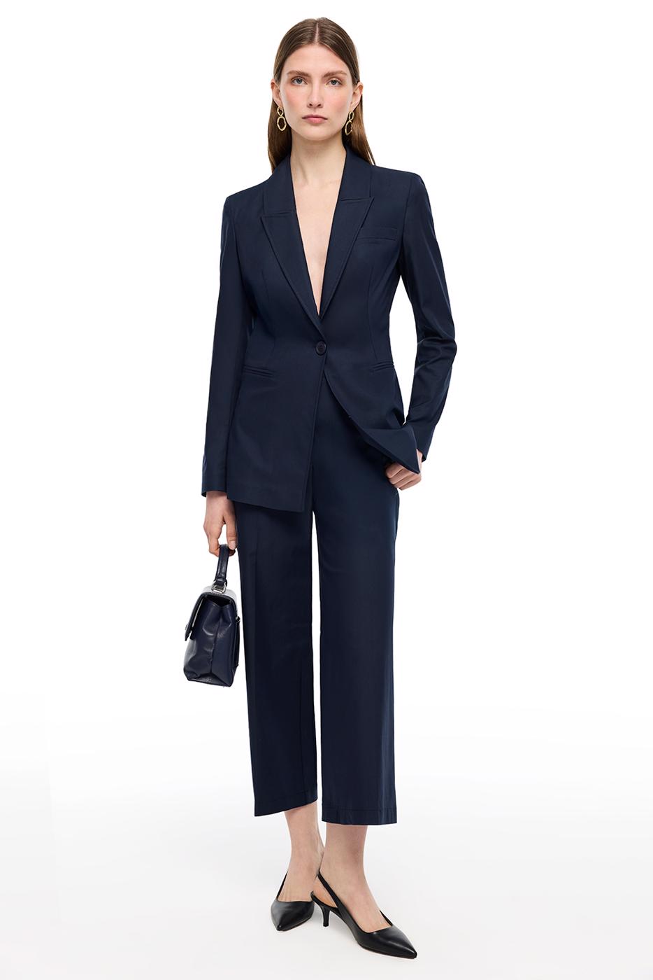 Bayan LACİVERT Lacivert Ginas Regular Fit Ceket