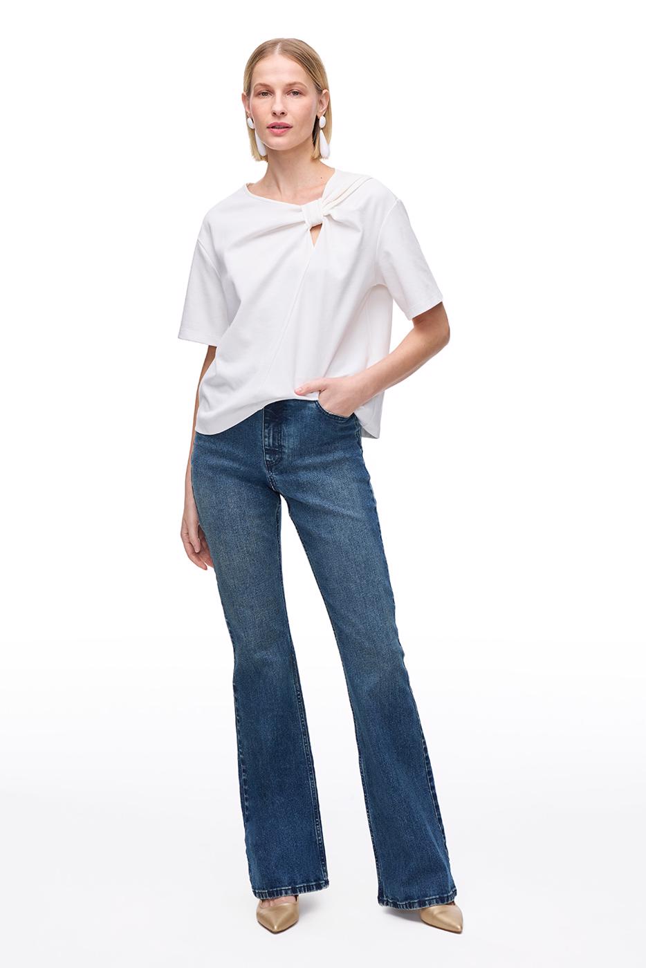 Bayan İNDİGO İndigo Denim Slim Fit Yüksek Bel Denim