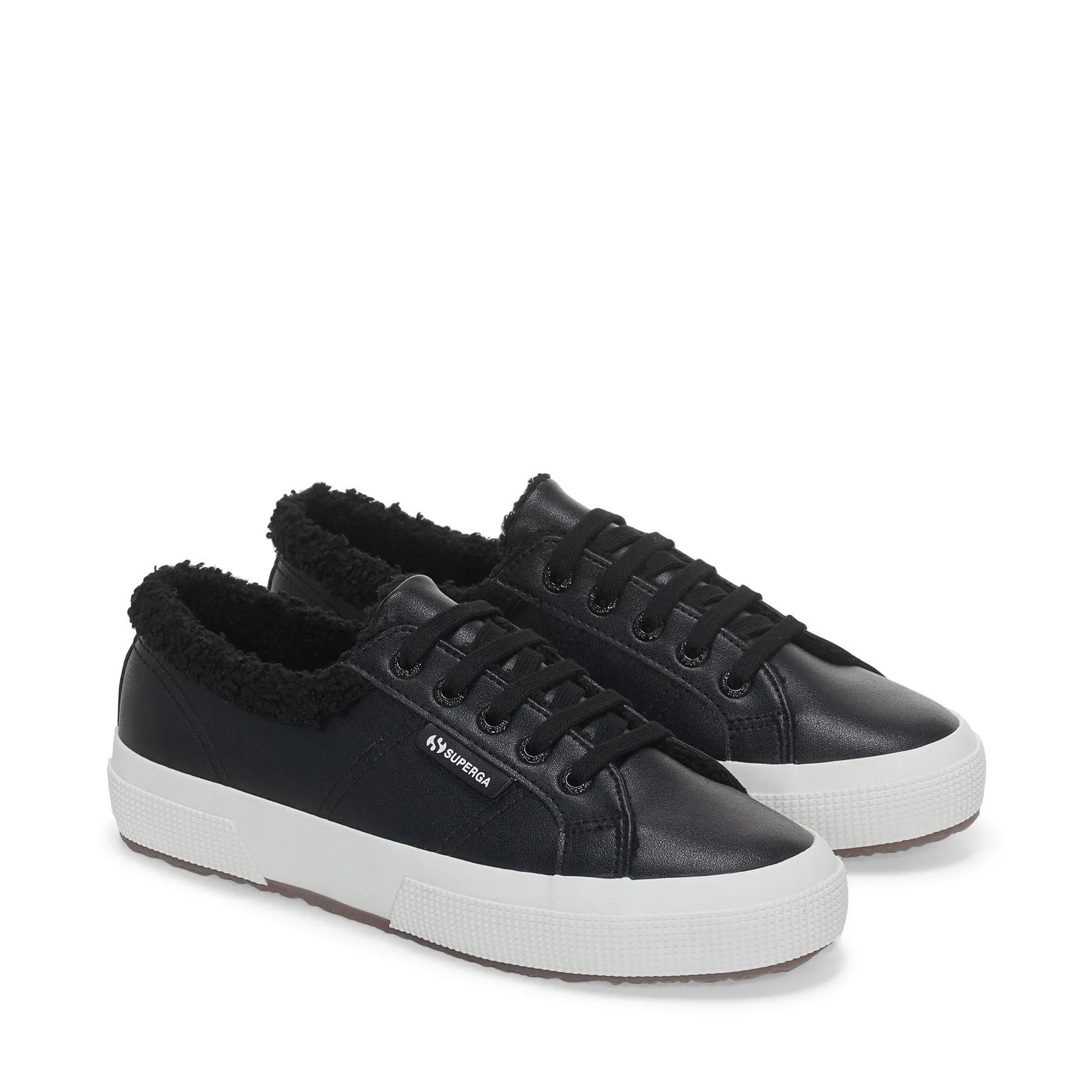 2750 Vegan Faux Leather Fur Unisex Siyah Bileksiz Sneaker S81374W 999 SP Superga Turkiye