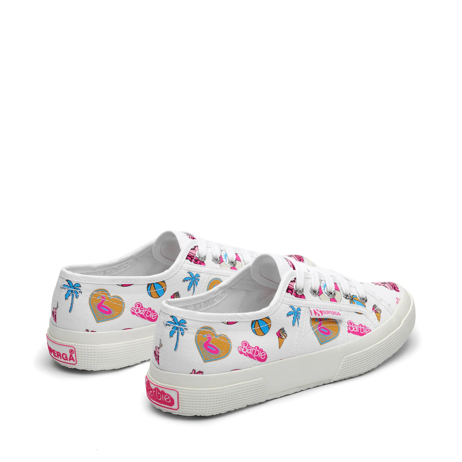2750 Barbie Movie Print Kadın Beyaz Sneaker S2134LW-A03-SP