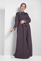 COTTON FULL LENGHT COAT WITH A ZIP 13206
