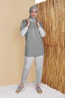 2-COLOR HOODED TUNIC 071 