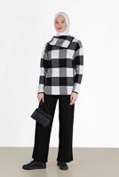 CHECKED 2-PIECE KNITWEAR SUIT WITH PANTS 00012 
