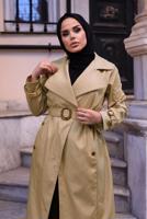 DOUBLE BREASTED BELTED TRENCH COAT 0167 