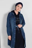 FRINGED-HEM DENIM JACKET 6460 