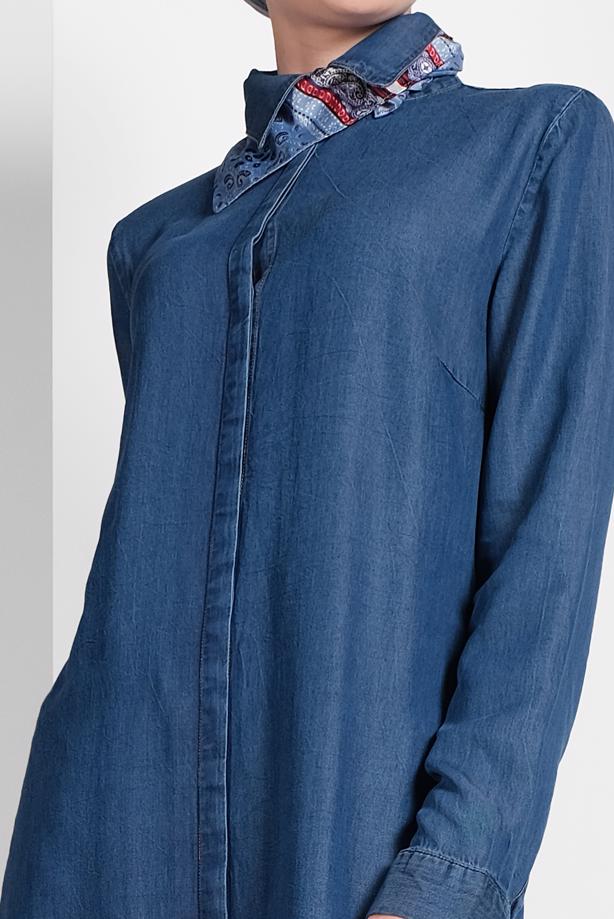 CHEMISE LONGUE EN JEAN TRENDTESETTUR