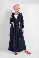 SMOCKED-WAIST TRENCH-COAT 67107