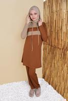 2-COLOR HOODED TRACKSUIT SET 7555 