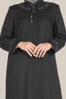 Female BLACK TIE DETAIL EMBROIDERED TOPCOAT 10213 