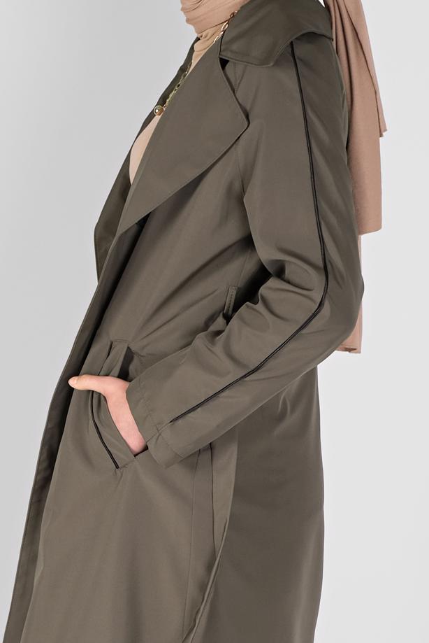 WIDE COLLAR BELTED TRENCH COAT | NILSARE