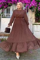 PLEATED CHIFFON DRESS T 4263 | TRENDTESETTÜR