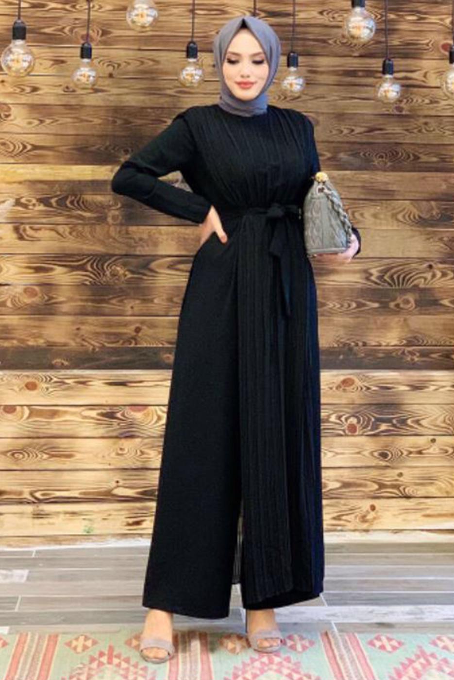 PLEAT DETAIL BELTED JUMPSUIT | TRENDTESETTÜR