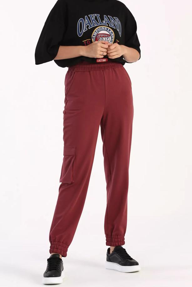 Women's Combat Cargo Trousers Elastic Waist Joggers Casual Long Pants  Bottom US | eBay