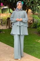 BELTED 2-PIECE PANTS SUIT 2438 | TRENDTESETTÜR