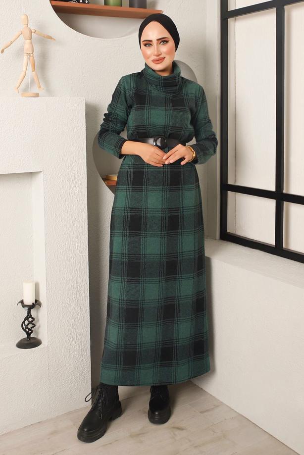 Belted hotsell plaid dress