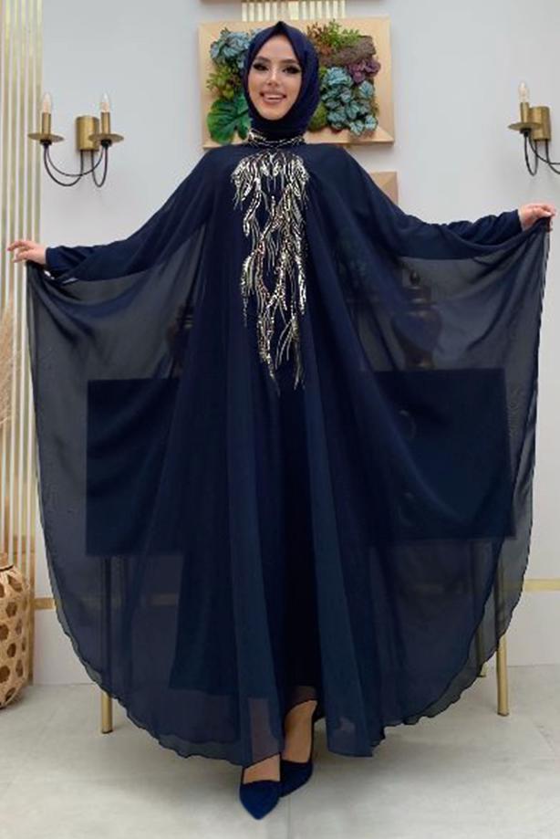 Abaya blue hot sale