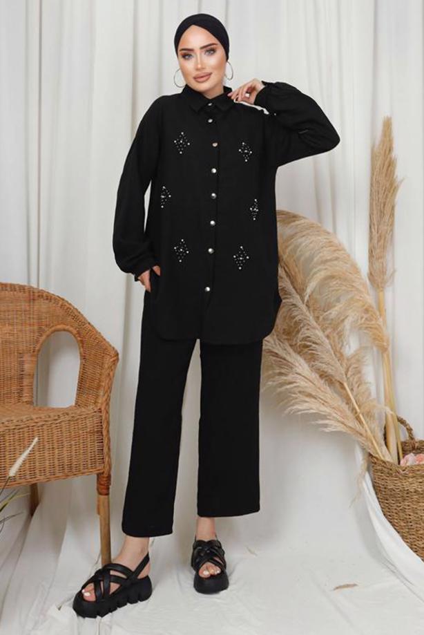 Blazer Jacket Size Large Womens Black Bedazzled Gem Rhinestone Diane Gilman  | eBay