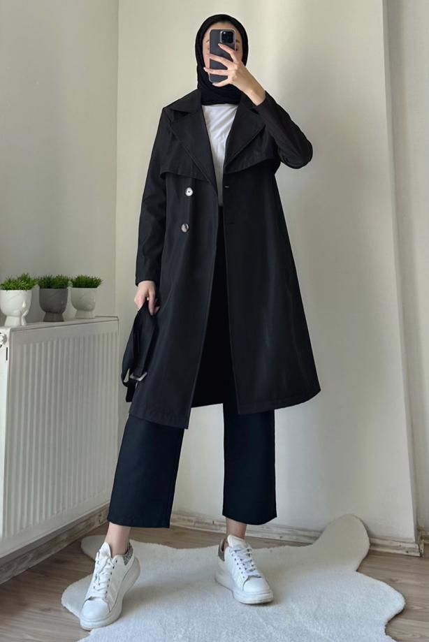 Hijab on sale trench coat