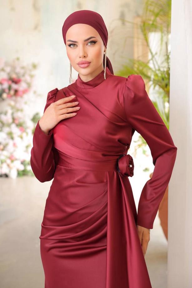 ROBE DE SOIREE EN SATIN T 3754